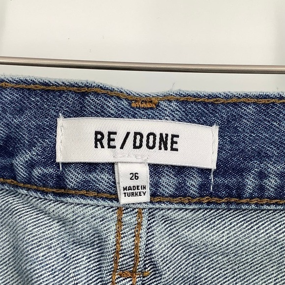 NEW! RE/DONE Size 26 70s High Rise Skinny Boot Cut Opal Indigo Jeans $315 I9-14 - Picture 4 of 10